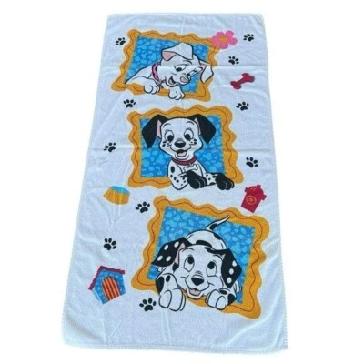 VTG Disney 101 Dalmatians Beach Towel Franco 100% Cotton Made In Brazil 27x53 - Image 1 of 4
