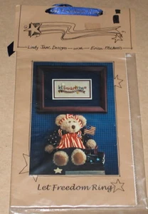 Lindy Jane / Erica Michaels "Let Freedom Ring" Ltd Ed Linen Cross Stitch Kit NIP - Picture 1 of 2