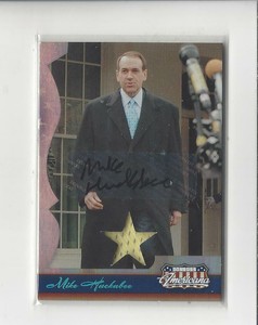 2007 Americana #23 Mike Huckabee AUTOGRAPH RELIC /225 