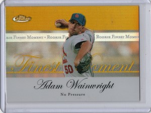 2007 Topps Finest Moments Gold Refractor Adam Wainwright /50 St. Louis Cardinals