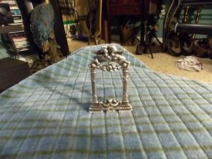 Antique ART NOUVEAU STERLING SILVER 925 Miniature PICTURE FRAME 1" X 1 5/8" VG ! - Picture 1 of 4
