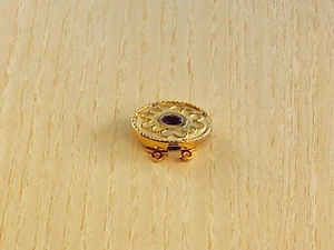 Chiusura per collana in argento 925 laminata peso 6,8 grammi larghezza 2,2 cm - Foto 1 di 2