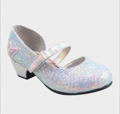 Toddler Girls' Disney Princess Ballet Flats - Silver  - Size 10 - Image 1 of 4