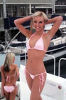 Sexy Baby Pink Side Tie Scrunch Rio Bikini Model Pole Dancer Made In Usa S M