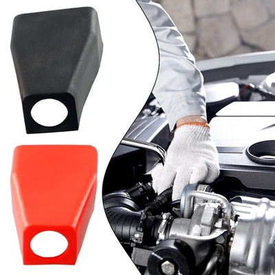 2x Caoutchouc Positif Batterie Borne Isolateur Fil Connecteurs Couvercle Protect - Photo 1/4