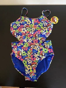 Bucees Bathing Suit Girls Youth Large One Piece Swim Suit - Picture 1 of 7