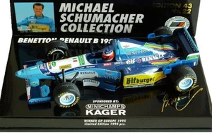 Benetton Renault B195 Michael Schumacher Collection Edition 43 n.22 Winner Gp Eu - Foto 1 di 2