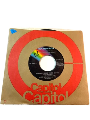 Olivia Newton John-Making a good thing B & I think I'll say goodbye 45 RPM(#241) - Image 1 of 3