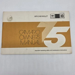 1975 Chevrolet Camaro Owners Operators Manual 352609 B - Picture 1 of 9