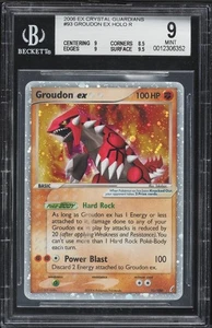 Groudon ex #93/100 BGS 9 - 2006 Pokemon EX Crystal Guardians  - Picture 1 of 2