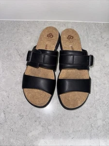 Sandalias Clarks Cloudsteppers Black Step June Tide Talla 9 M Ajustables - Imagen 1 de 18