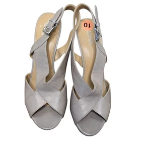 Michael Kors Becky grauer Riemchen-Stiletto in Perlen Größe 10 - Bild 1 von 7