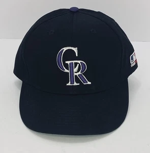 Cappello berretto COLORADO ROCKIES regolabile taglia unica adatto alla maggior parte della cinghia posteriore MLB nero nuovo - Foto 1 di 11