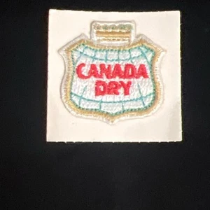 Vintage Canada Dry Patch unused small 1" adhesive embroidered NOS - Picture 1 of 2