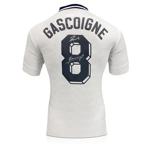 Paul Gascoigne Signed Tottenham Hotspur 1991 Cup Final Football Shirt - Picture 1 of 4