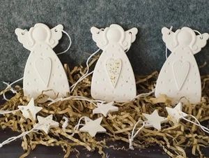 9x Christbaumschmuck Set Engel Sterne Geschenk Set Deko Keraflott Weihnachten 🎄 - Bild 1 von 4