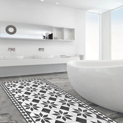 Alfombra Corredor Cocina Italiana 95x20 Pulgadas Vinilo Antideslizante Impermeable Resistente a Manchas Foto 1 de 4