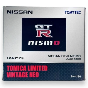 Tomica Limited Vintage Neo LV-N217c Nissan GT-R NISMO 2020 Argento 1:64 Nuovo con scatola - Foto 1 di 4