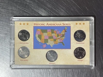Uncirculated 2000 Historic Americana Series First Year 5 State Quarter Set - Image 1 of 4