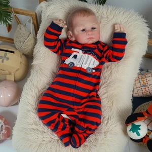 Realistic Reborn Baby Dolls Newborn Boy Doll Lifelike Baby Gift Vinyl Silicone - Picture 1 of 7