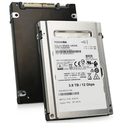 Toshiba/Kioxia PM5-R 3.84TB KPM51RUG3T84 SAS 12Gb/s 2.5" Enterprise SSD - Image 1 of 4