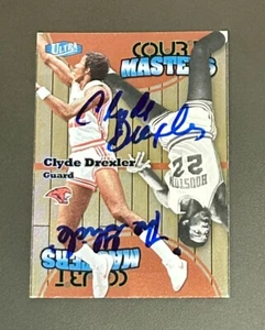 Clyde Drexler 2011 Fleer Retro 1997 Ultra Court Masters Signed Autograph JSA HOF - Picture 1 of 5