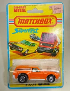 Matchbox SF Nº34B Vantastic naranja sin motor delantero excelente en blíster - Imagen 1 de 5