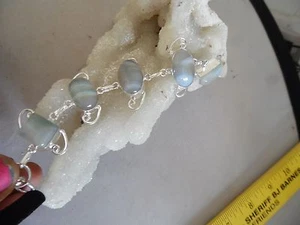 BEAUTIFUL NEW BOTSWANA AGATE GEMSTONE BRACELET #2 7 TO 7 1/4 BRACELET NICE GIFT - Picture 1 of 4