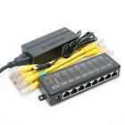 8 Ports Gigabit Passiver PoE Injektor Midspan Ethernet Adapter 48V2A 96 Watt Netzteil