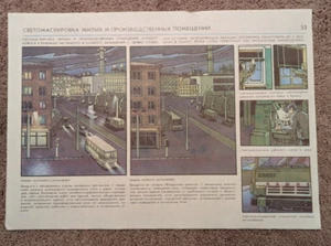 Vtg Poster original Chernobyl Radiation military Blackout Nuclear USSR Soviet 33 - Picture 1 of 7