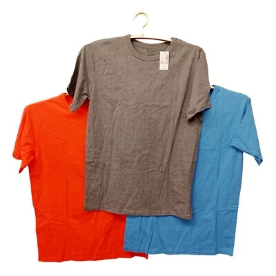 3x The Children's Place Boys Basic Solid Color T-Shirts-16-Gray-Blue-Coral - Image 1 of 4