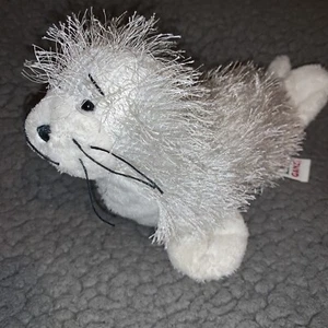 Ganz Webkinz Seal 9" Plush White Fuzzy Stuffed Animal Toy HM023 no code - Picture 1 of 5