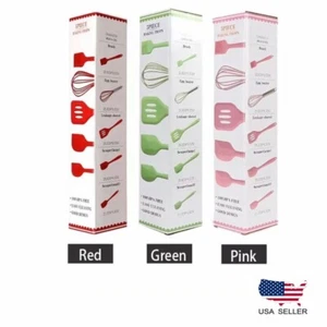  5 Piezas Espátula Sin Adherente Silicona Resistente al Calor Hornear Herramientas de Cocina MEJOR REGALO - Imagen 1 de 15