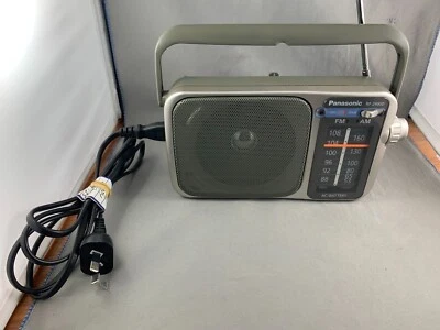 Panasonic RF 2400D AM/FM Radio Silver/Grey - Tested & Working (L) - Image 1 of 4