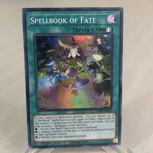 Yugioh MAZE-EN059 Spellbook of Fate Super Rare 1st Edition Holo Foil Card NM - Picture 1 of 6