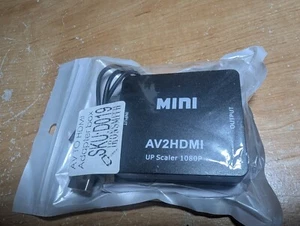 RCA AV to HDMI HD Converter Composite CVBS Audio Video Adapter Wii NES SNES - Picture 1 of 1