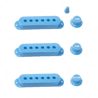 48/50/52mm Guitar Pickup Covers Knobs Switch Tip Set For Fender SQ Strat - Image 1 of 3