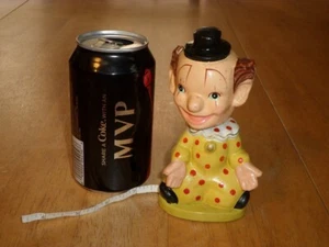 [1940 yrs.] CIRCUS CLOWN BOBBLEHEAD STATUE + SEWING MEASURE TAPE + PIN CUSHION - Picture 1 of 13