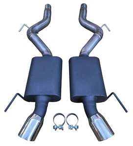 Dual 3" Exhaust System w/ Mufflers for 2015 2016 2017 Ford Mustang GT 5.0L V8 - Bild 1 von 2
