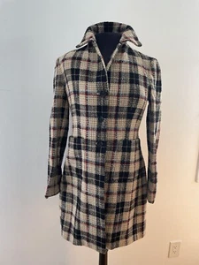 Anne Klein Gorgeous Fab Plaid Tweed Wool Blend Jacket Pant Length Sz Medium - Picture 1 of 15