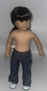 American Girl bambola occhi marroni bruni 18 pollici Bangs - Foto 1 di 8