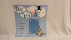 Baby It's a Boy Premade Scrapbook page (1-page)