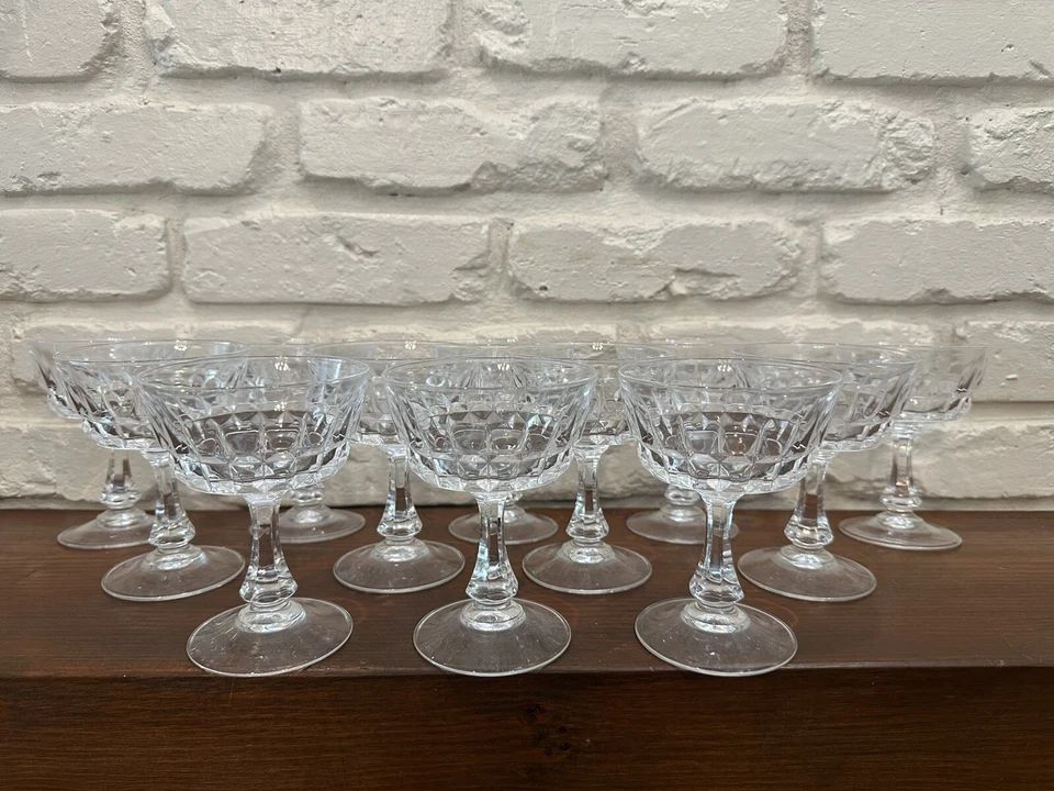 Cristal d'Arques Durand VERSAILLES Sherbet, Postre, Copas de Champán, Juego de 12 Foto 1 de 4