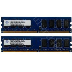 4GB 2x 2GB PC2-5300U DDR2 667MHz 240pin DIMM Upgrade Desktop Memory SDRAM NANYA - Picture 1 of 9