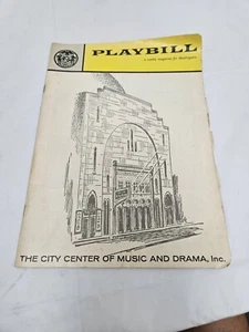 Playbill - The City Center Of Music And Drama, Inc - Vintage - Picture 1 of 3