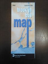 VINTAGE MTA NEW YORK CITY TRANSIT BROOKLYN BUS MAP ~ SEPTEMBER 2005 ~ BRAND NEW!