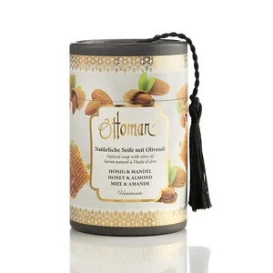 66,33€/kg-2 Pack Ottoman Natürl. Seife m.Olivenöl in Zylinder-Honig&Mandel-2x75g - Bild 1 von 2