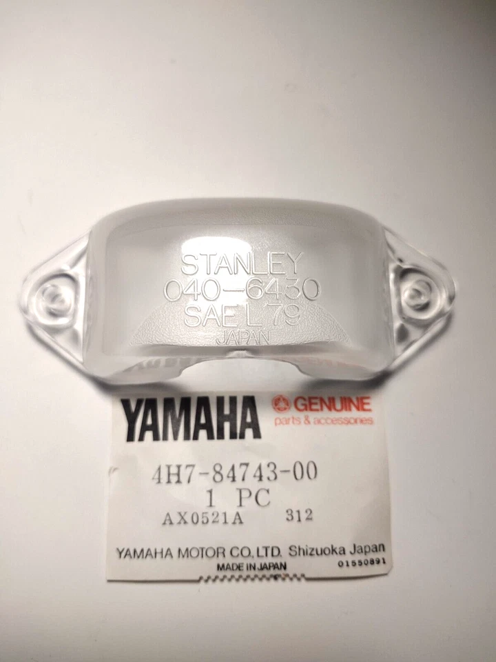 Lente de luz de licencia Yamaha 4H7-84743-00 XJ750MK XJ650K XV920MK XJ650G NOS nueva OEM Foto 1 de 1