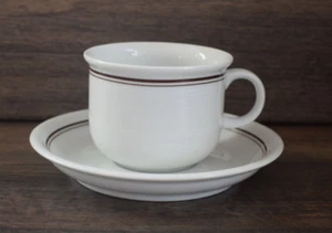 Taza de café y platillo Thomas Trens Café rayas marrones - Imagen 1 de 6