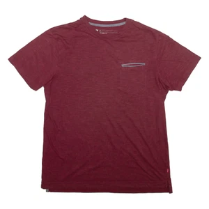 LEVI'S Mens T-Shirt Maroon M - Picture 1 of 6